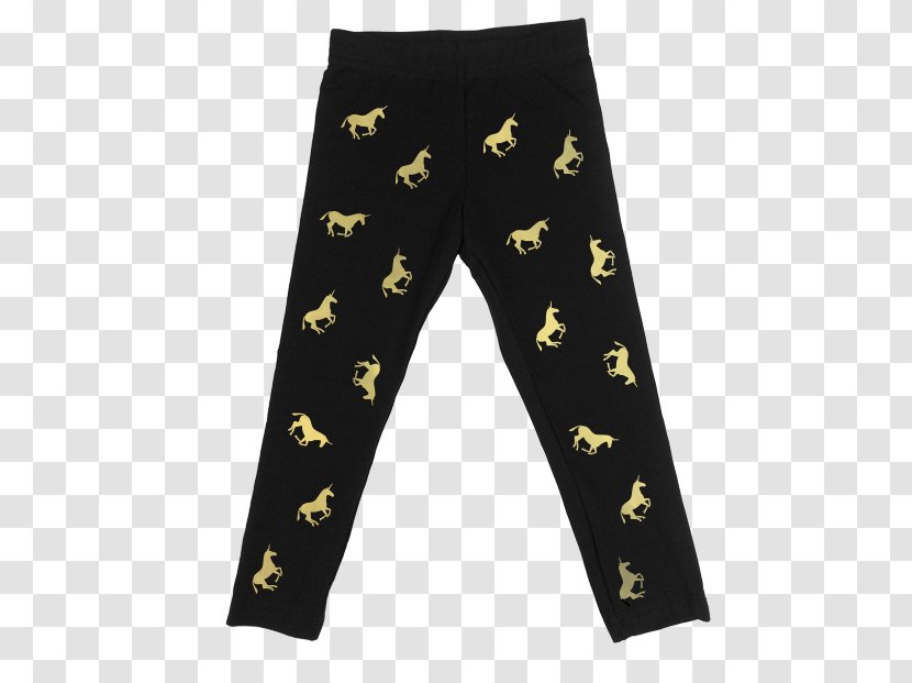 Leggings Pants Public Relations Font - Trousers - Gold Unicorn Transparent PNG