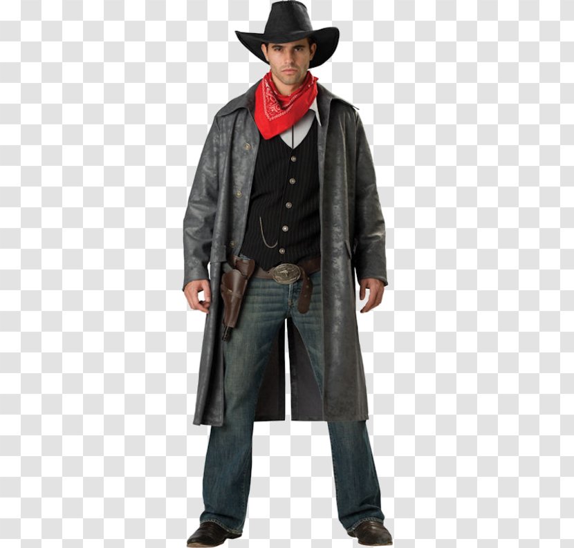 American Frontier Halloween Costume Cowboy Duster - Kerchief - Cosplay Transparent PNG