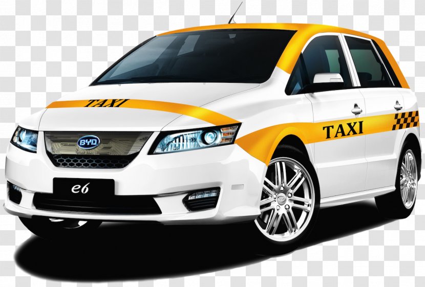 BYD E6 Auto Electric Vehicle Car - Full Size - CABS Transparent PNG