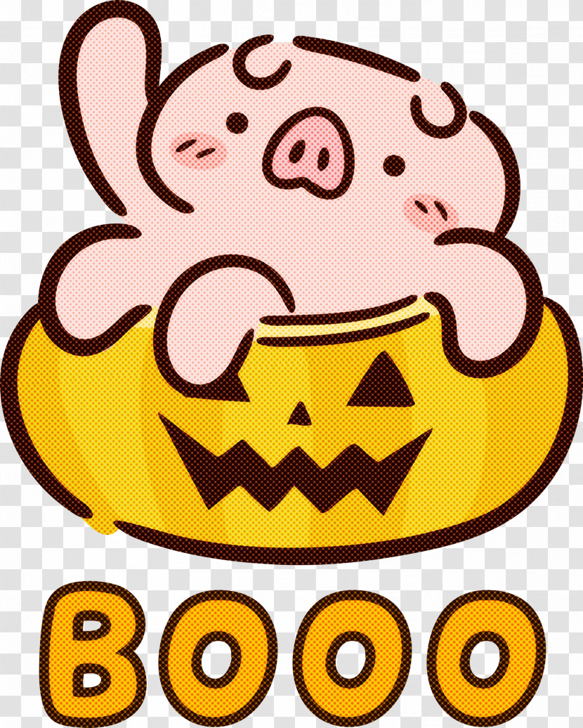 Booo Happy Halloween Transparent PNG