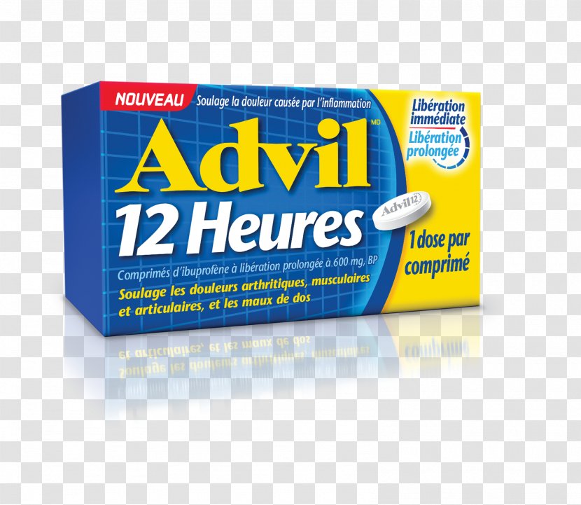 Ibuprofen Tablet Advil Pain Reliever/Fever Reducer Drug - Brand Transparent PNG