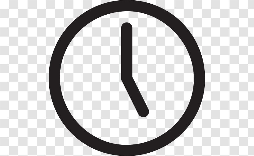 Time & Attendance Clocks Clip Art - Black And White - Clock Transparent PNG