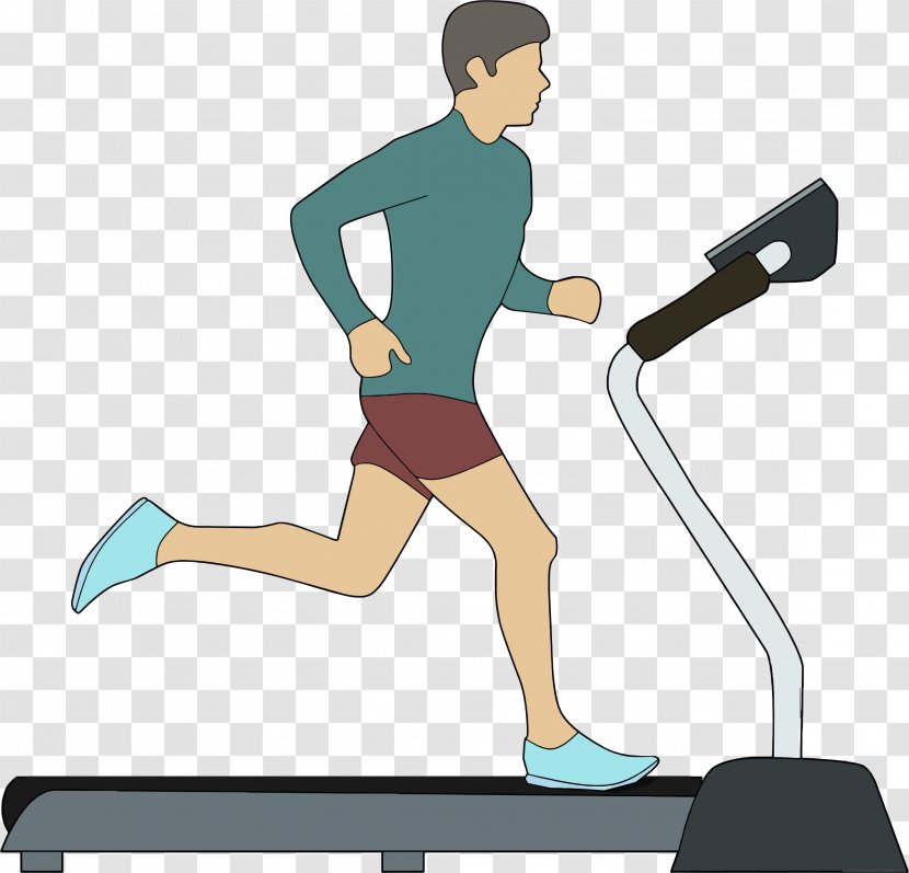 Treadmill Physical Exercise Fitness Clip Art - Male Transparent PNG