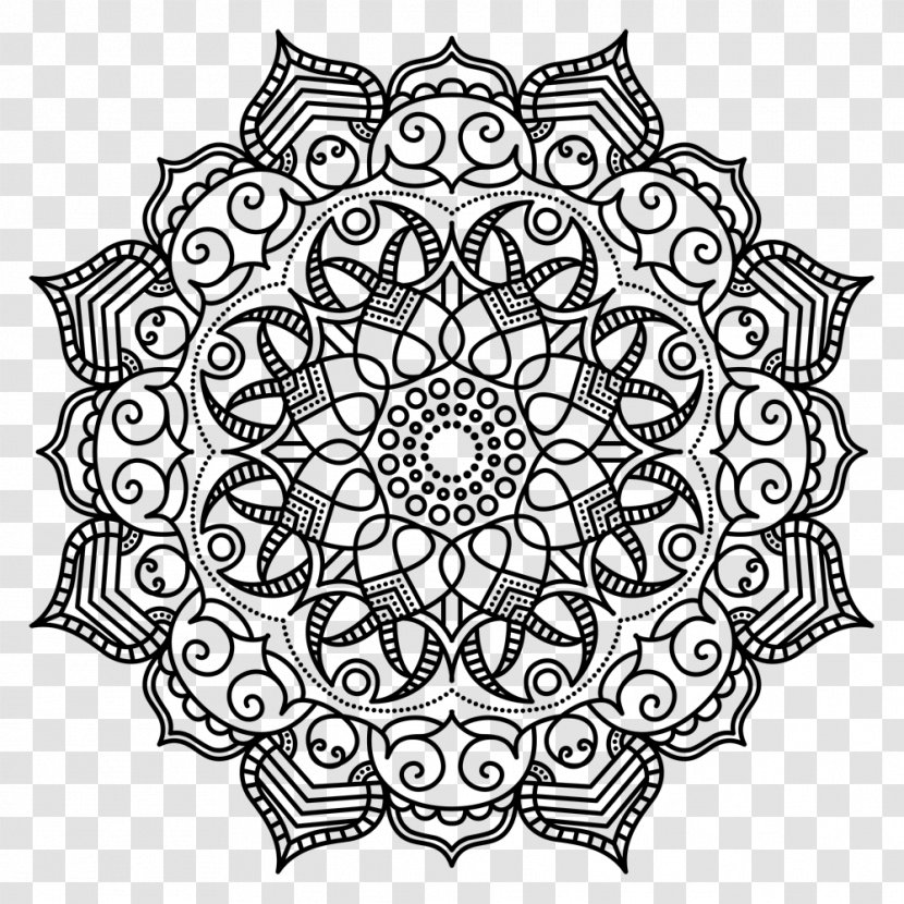 Mandala Coloring Book Meditation Pattern - Flora Transparent PNG