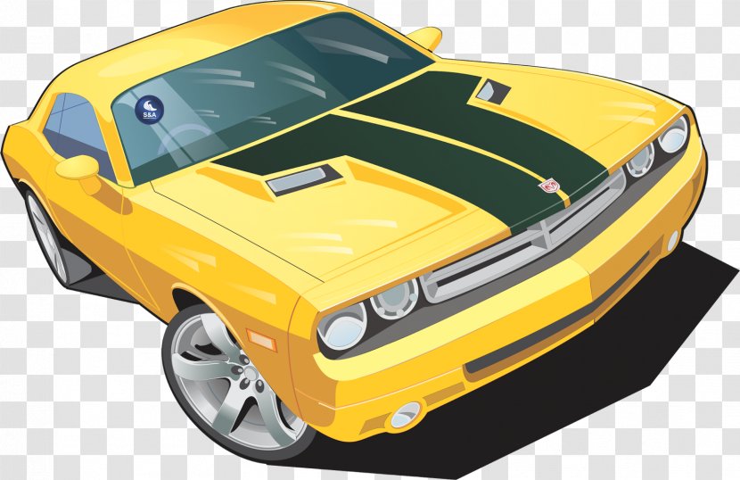Car Yellow Vecteur Drawing - Cdr - Race Transparent PNG