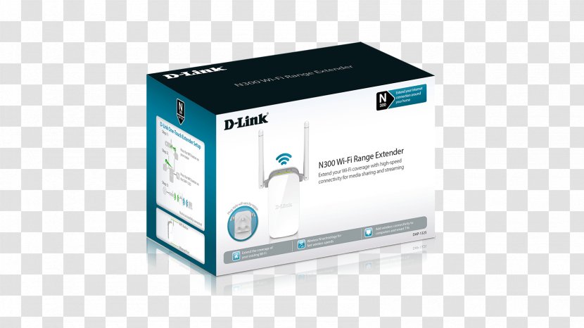 Wireless Repeater D-Link DAP-1330 WiFi 300 Mbit/s 2.4 GHz Router Wi-Fi - Dlink Dap1330 Wifi Mbits 24 Ghz Transparent PNG