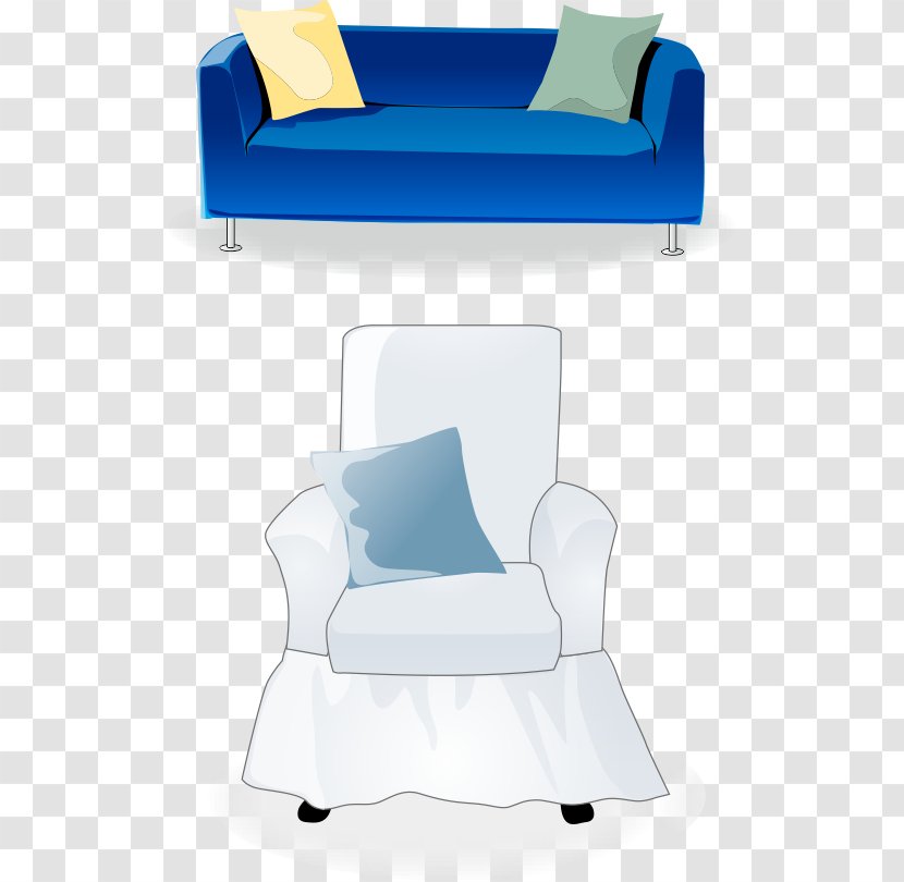 Couch Furniture Cartoon - Painted Sofa Transparent PNG