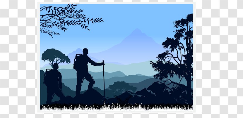 Mountaineering Silhouette Backpacking - Hiking Transparent PNG