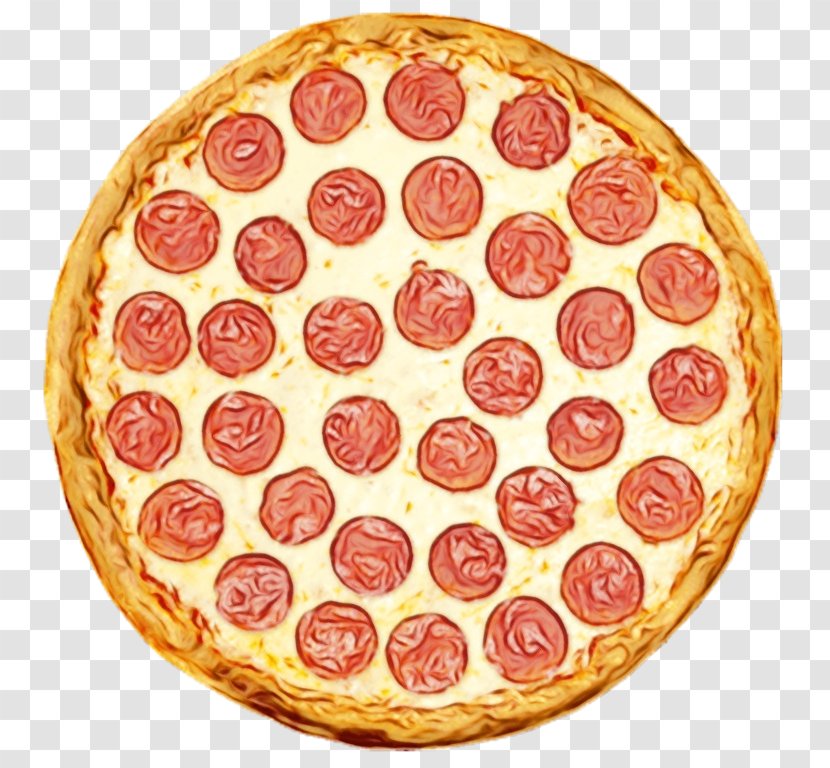 Junk Food Cartoon - Italian - Pizza Cheese Capicola Transparent PNG