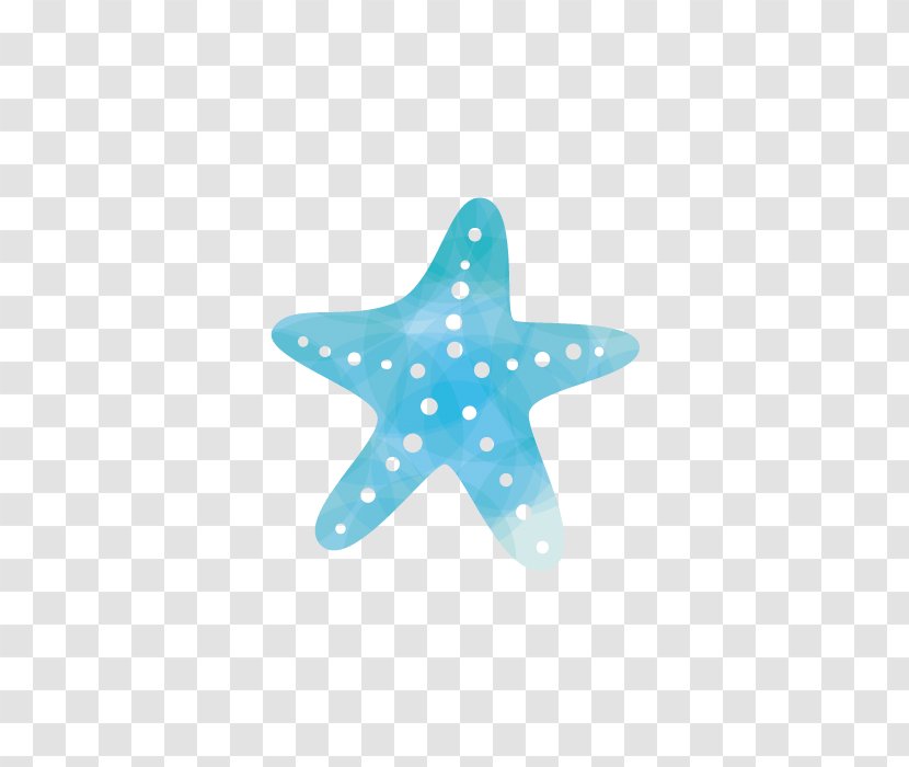 Icon - Starfish - Paper-cut Blue Stars Transparent PNG