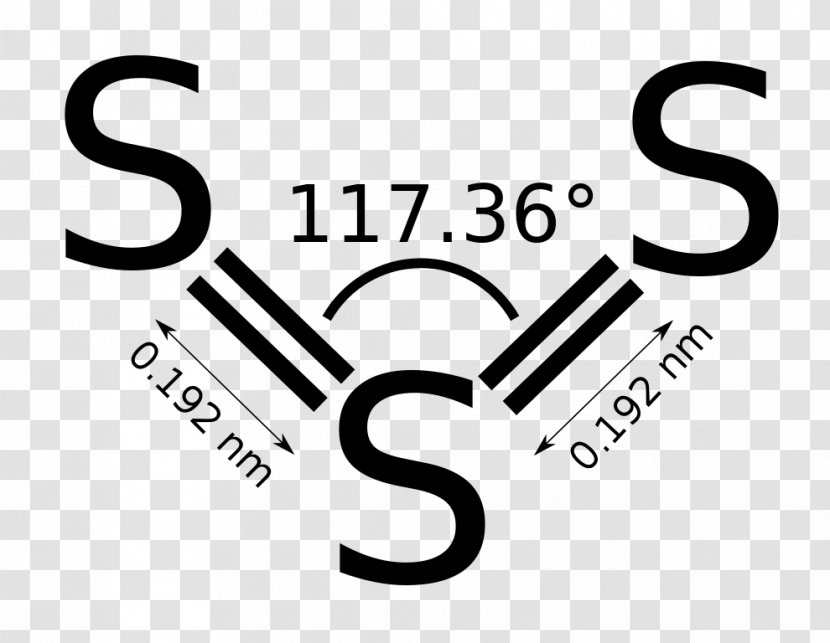 Trisulfur Triatomic Molecule Chemistry Lewis Structure - Sulfur Transparent PNG