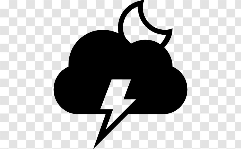 Thunderstorm Weather Symbol - Cloud Cover - Storm Transparent PNG