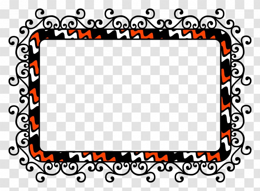 Picture Frames Clip Art - Orange - Mood Frame Transparent PNG
