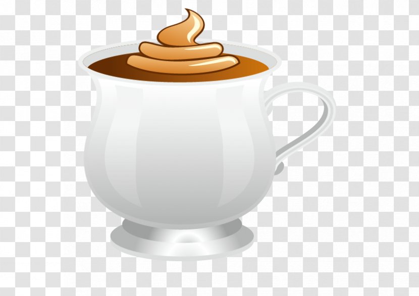 Coffee Cup Cappuccino Mug - Vector Transparent PNG