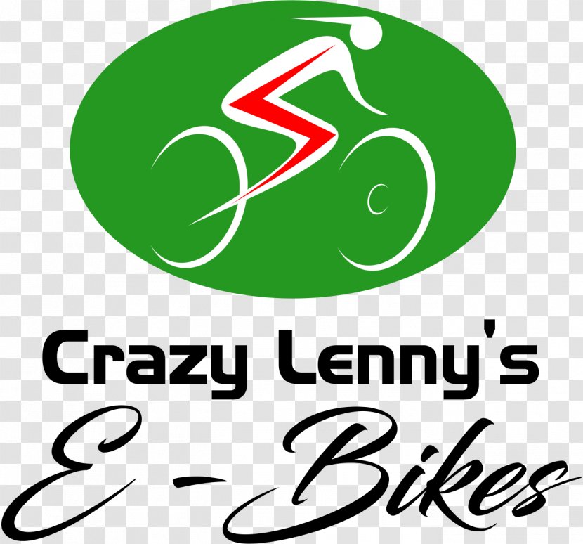 Crazy Lenny's E-Bikes Electric Bicycle Cycling Mountain Bike - Logo Transparent PNG