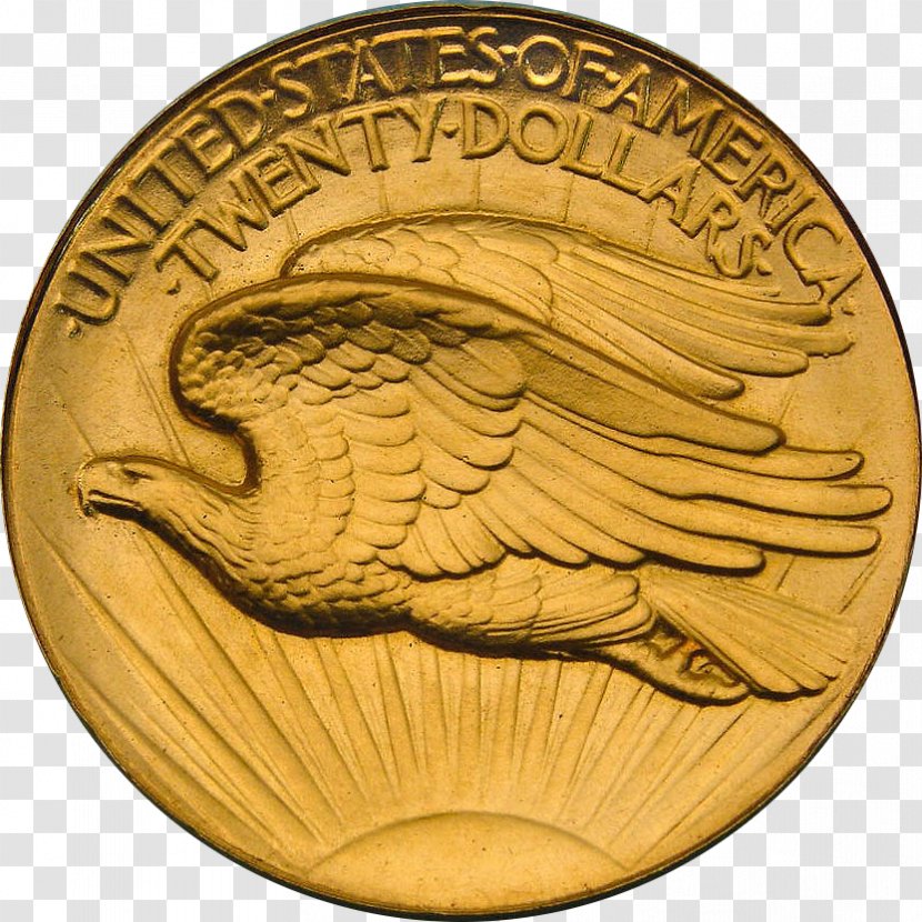 Coin Gold Medal Saint-Gaudens Double Eagle - Money Transparent PNG