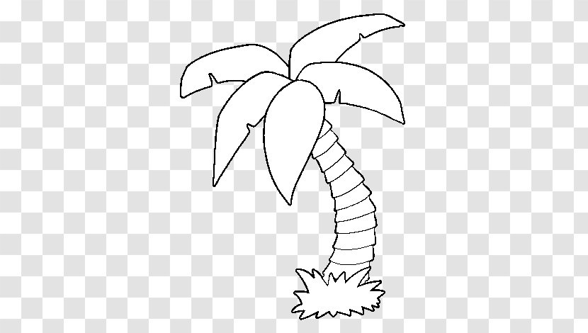 Coloring Book Colouring Pages Palm Trees Date - Cartoon Transparent PNG