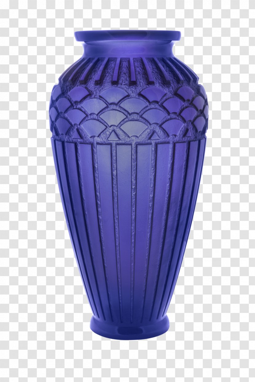 Vase Ceramic Cobalt Blue Urn - Tall Transparent PNG