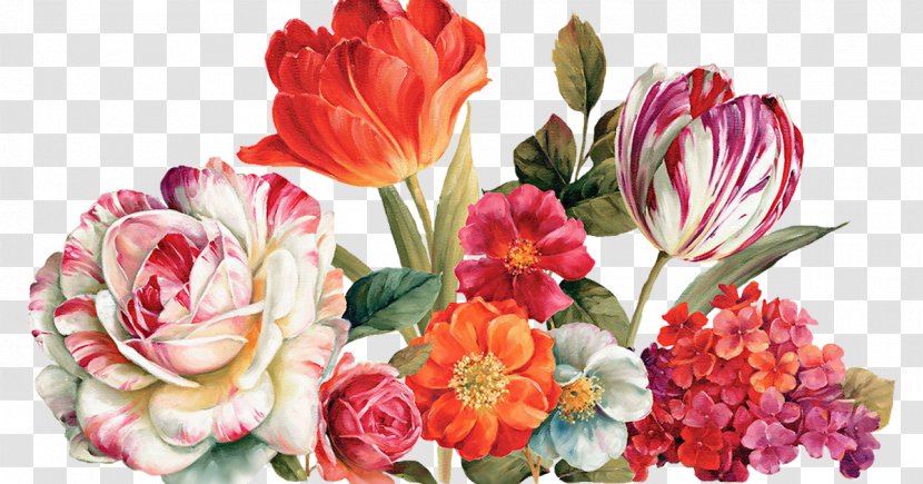 Garden Roses Floral Design Painting Art Transparent PNG