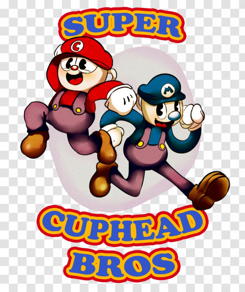 Cuphead Luigi Mario Bros. Super World T-shirt - Shirt Transparent PNG