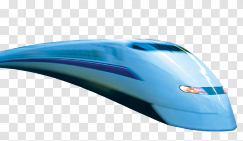 Taiwan High Speed Rail Automotive Design Icon - Blue - Driving High-speed Transparent PNG