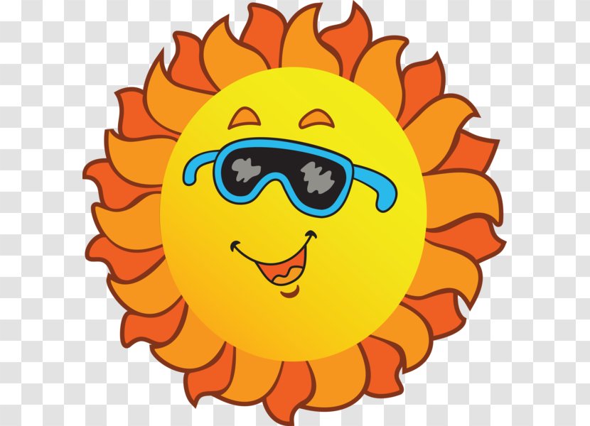 Cartoon Clip Art - Sunflower - The Sun Would Wear Sunglasses Transparent PNG