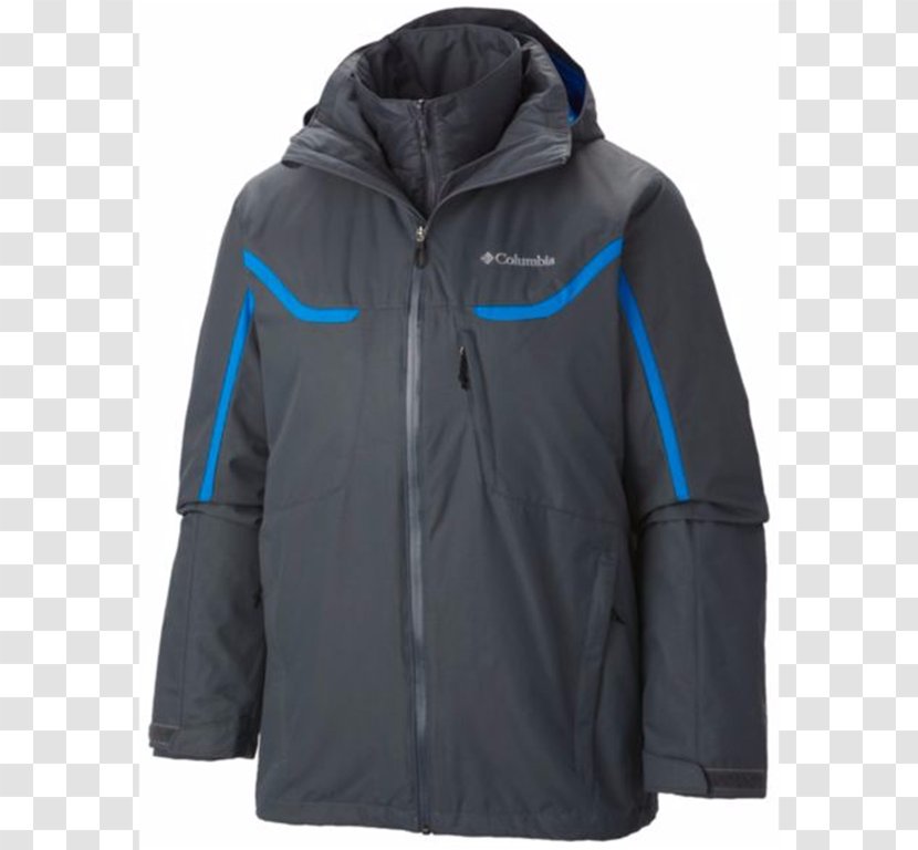 Hoodie Polar Fleece Bluza Jacket - Electric Blue Transparent PNG