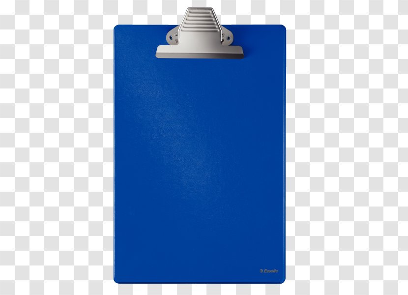 Clipboard Standard Paper Size A4 Blue - Spone Transparent PNG