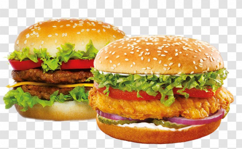 Hamburger Chicken Sandwich Crispy Fried - Breakfast - Black Burger Transparent PNG