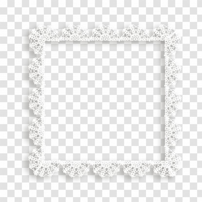 Picture Frames Rectangle - White - Lace Frame Transparent PNG