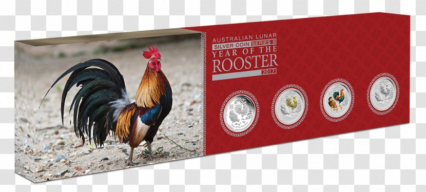 Perth Mint Royal Australian Silver Coin Lunar - Chicken - 2017 Year Of The Rooster Transparent PNG