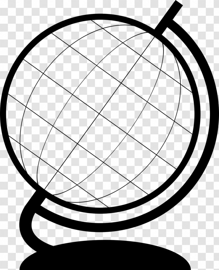 Globe Clip Art - Monochrome Transparent PNG