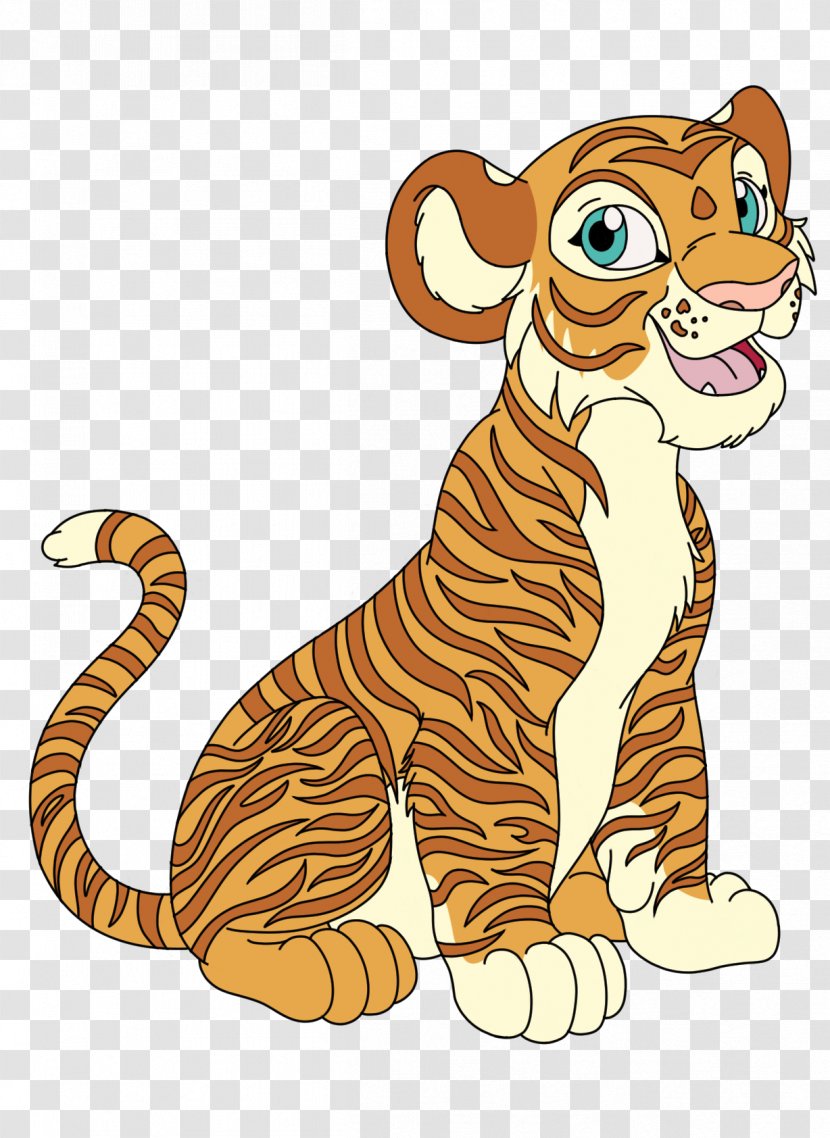 Animal Figure Cartoon Terrestrial Clip Art Tail - Tiger - Wildlife Transparent PNG