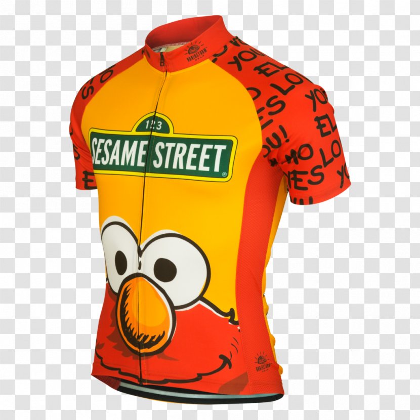 Jersey Elmo Ernie Cookie Monster Bert - Cycling - Cyclist On Street Transparent PNG
