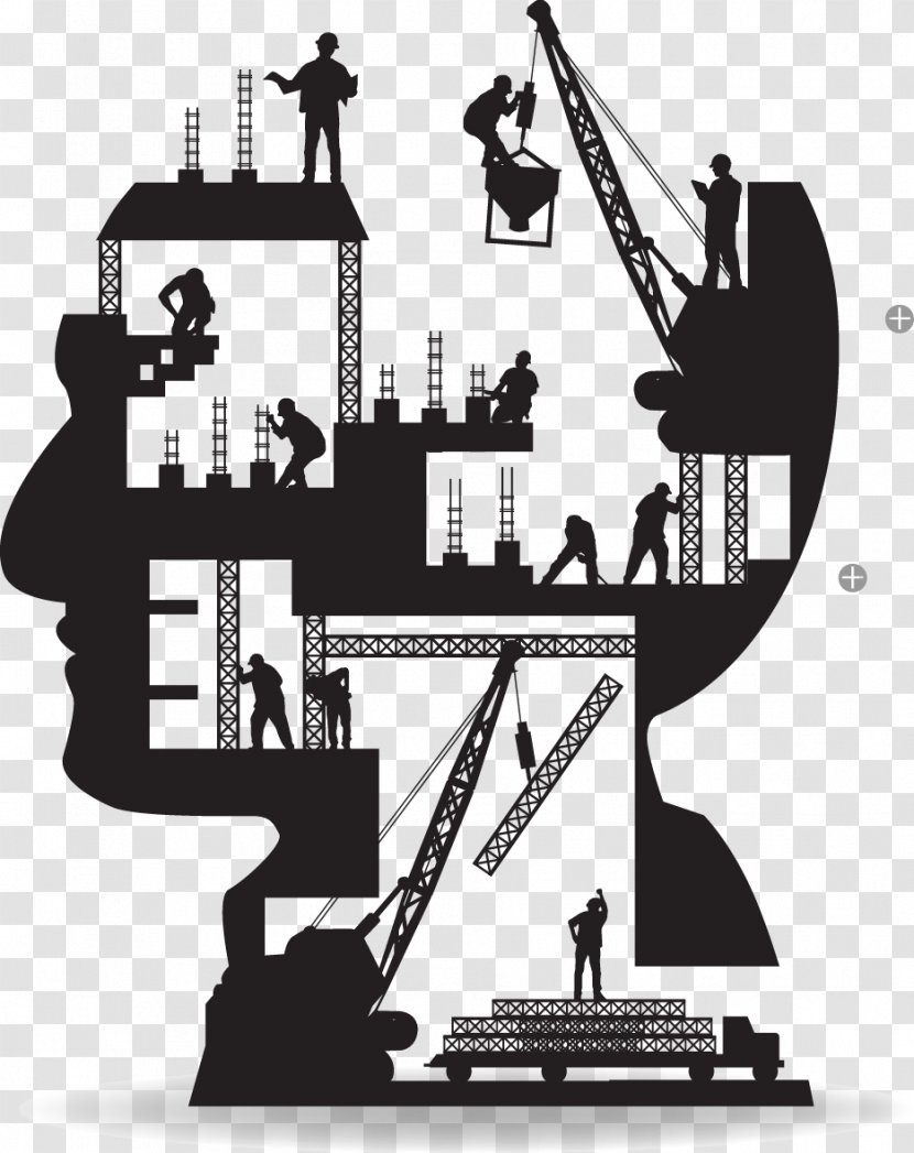 Architectural Engineering Building Construction Worker Silhouette - FIG Creative Work Of The Human Brain Transparent PNG