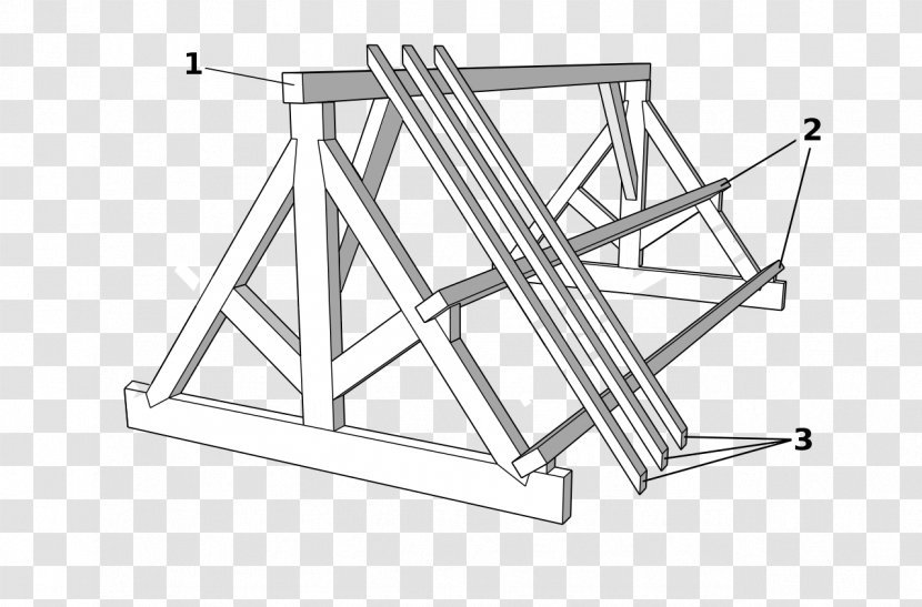 Timber Roof Truss Rafter Construction - Gable Transparent PNG