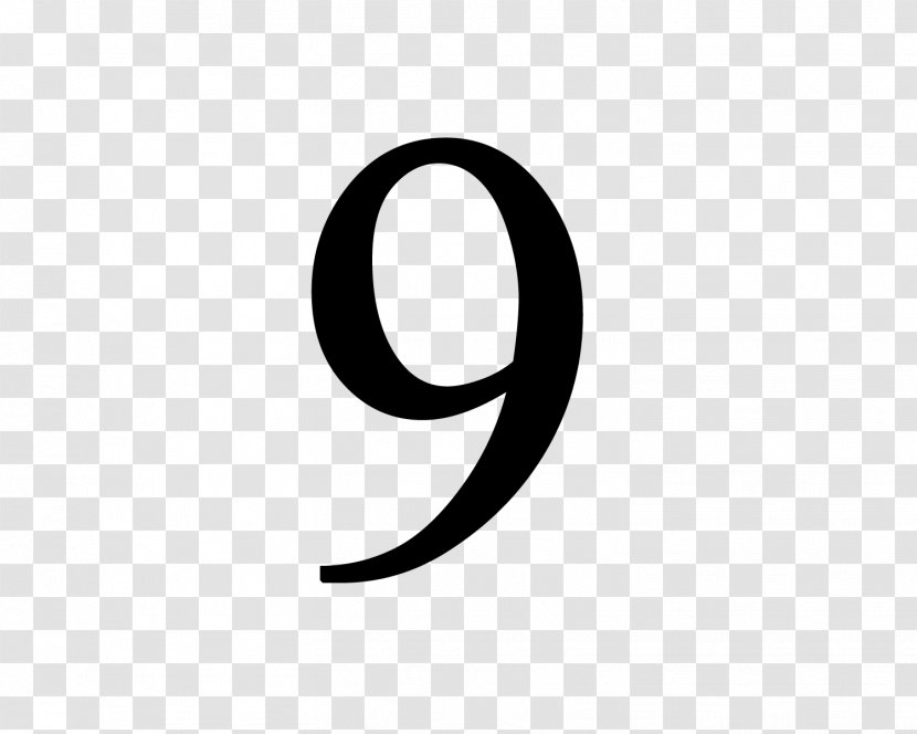 Logo Brand Black And White - Number - 9 Transparent PNG