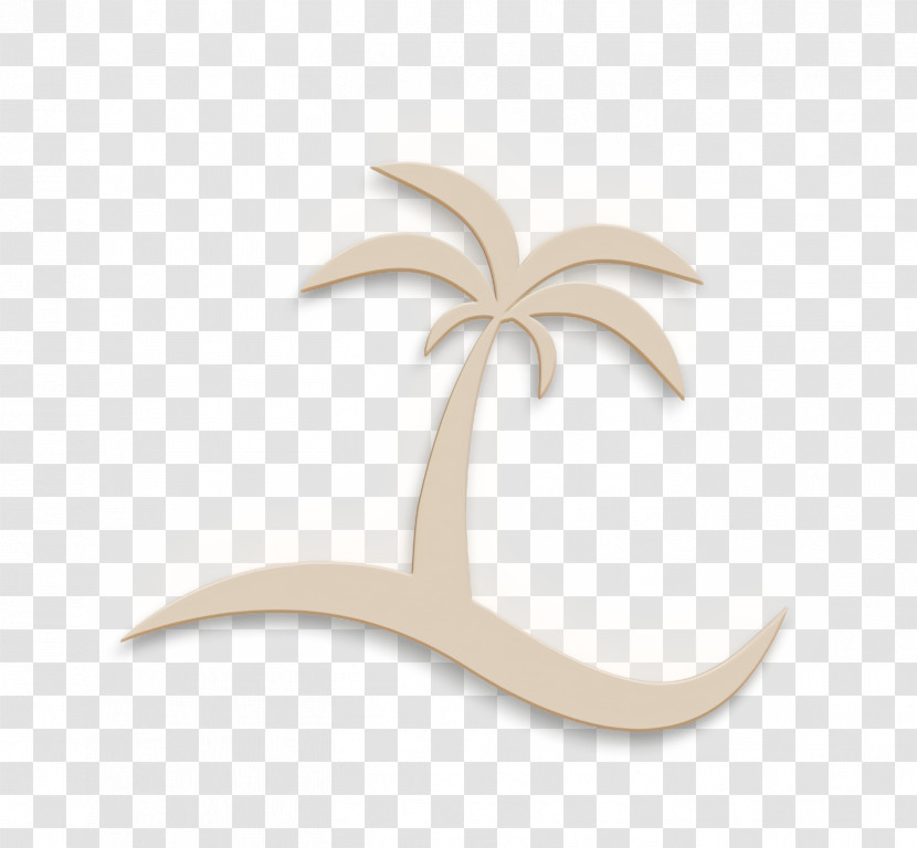 Island With A Palm Tree Icon Nature Icon Palm Icon Transparent PNG