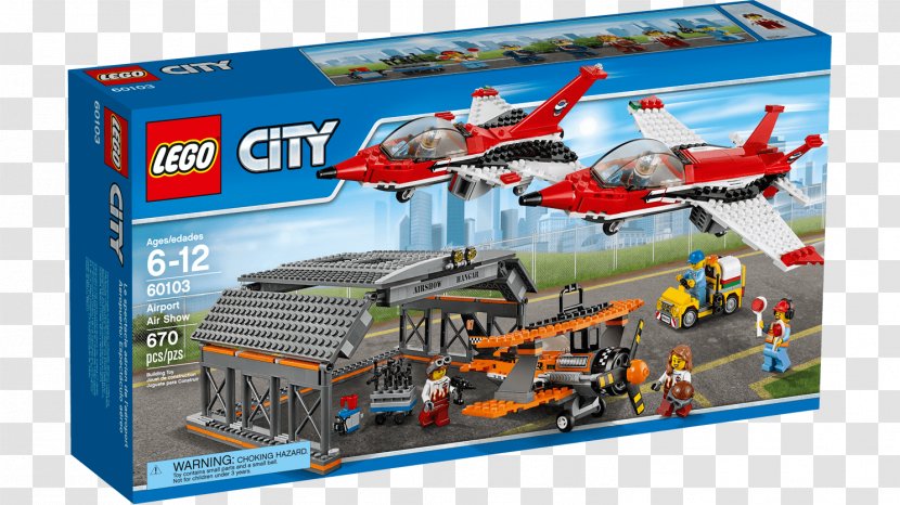 LEGO 60103 City Airport Air Show Airplane Lego Toy Transparent PNG