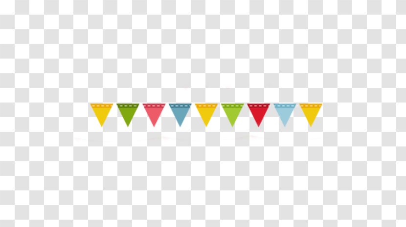 Download Euclidean Vector - Yellow - Small Flag Bunting Element Decorative Background Double Twelve Transparent PNG