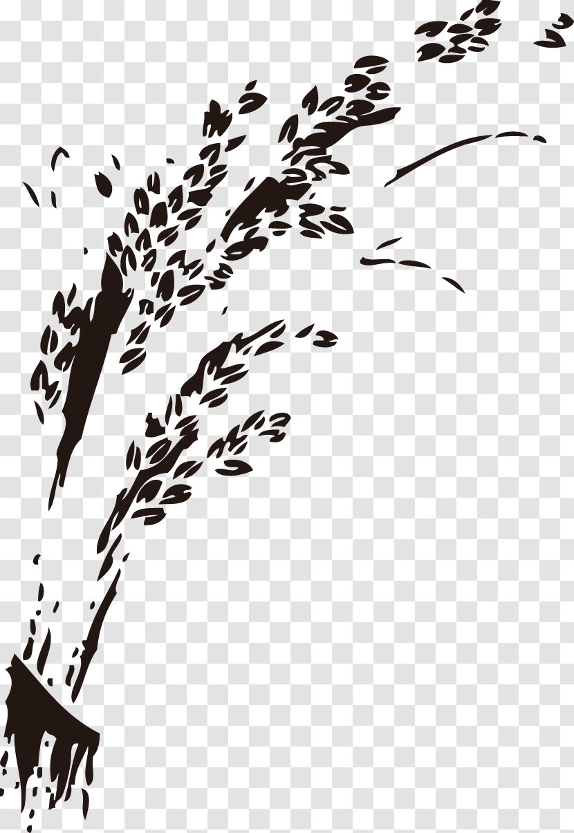 Rice Guojianaocun Cereal - Monochrome Photography - Hand-painted Transparent PNG