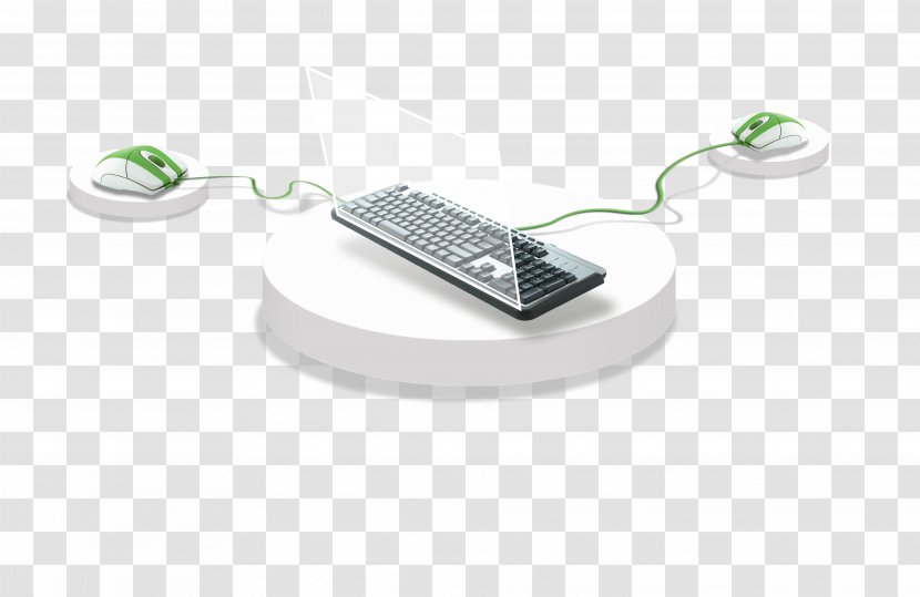 Computer Mouse Keyboard Desktop Mousepad - 3D Simulation And Transparent PNG