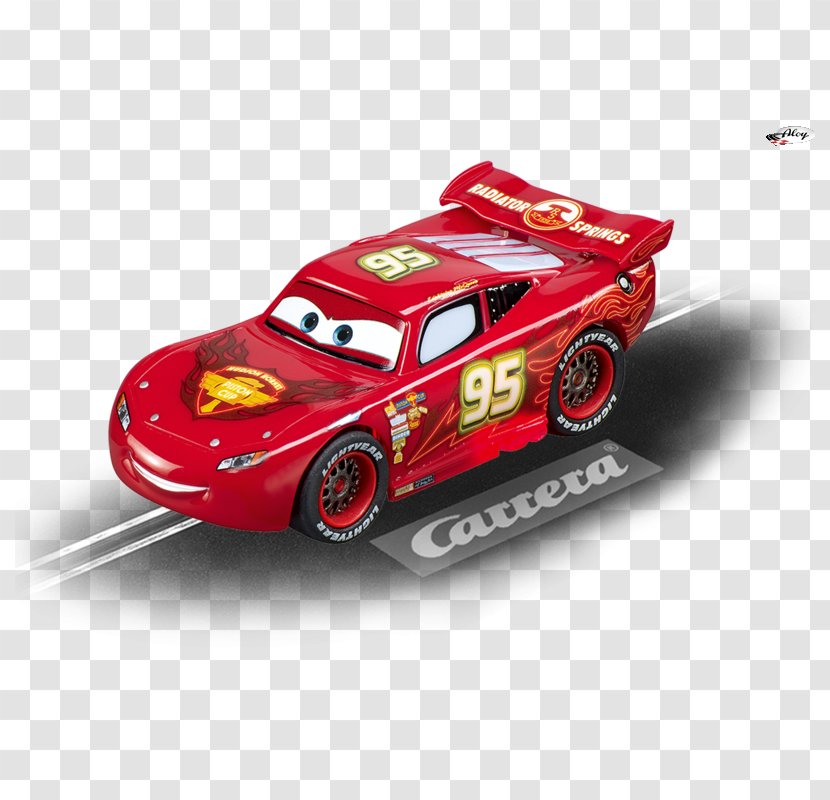 Lightning McQueen Francesco Bernoulli Cars Pixar Carrera - Ferrari F430 Challenge Transparent PNG