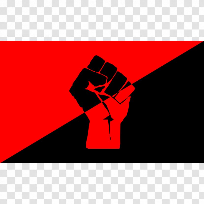 Logo Anarcho-capitalism Brand - Flag - Black Fist Transparent PNG