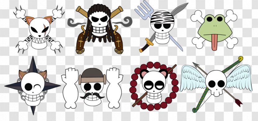 Jolly Roger Borsalino One Piece Skull - Flower - Chopper Transparent PNG