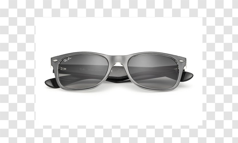 Goggles Ray-Ban New Wayfarer Classic Sunglasses - Silver Transparent PNG