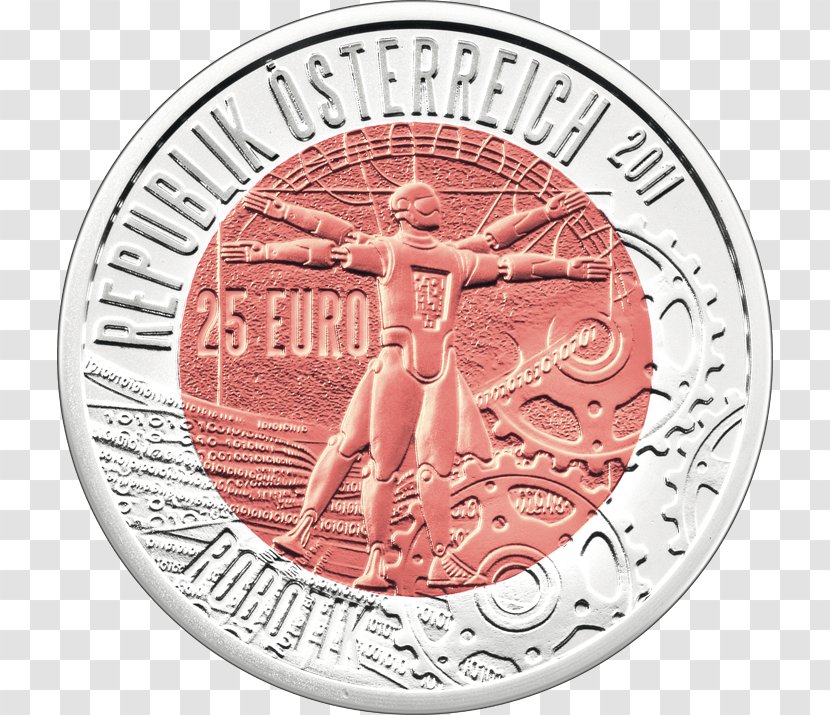 Austrian Mint Niobium Robotics - Austria - Robot Transparent PNG