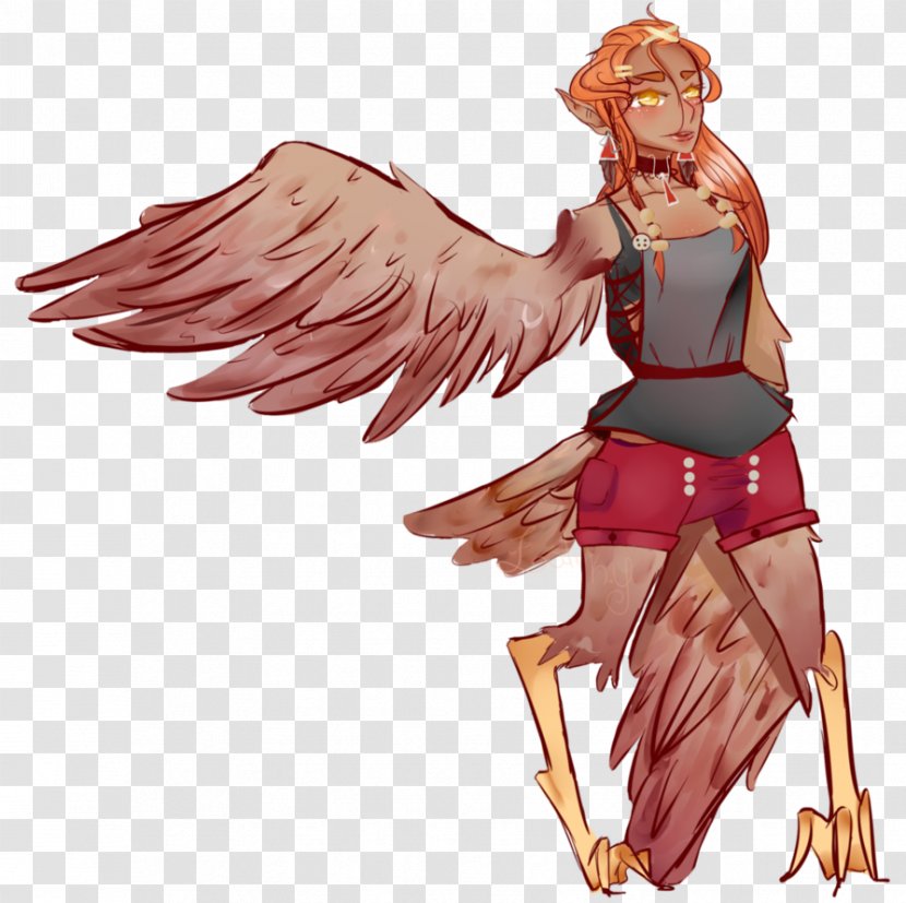 Harpy Monster Musume Legendary Creature Atelier 801 - Watercolor Transparent PNG