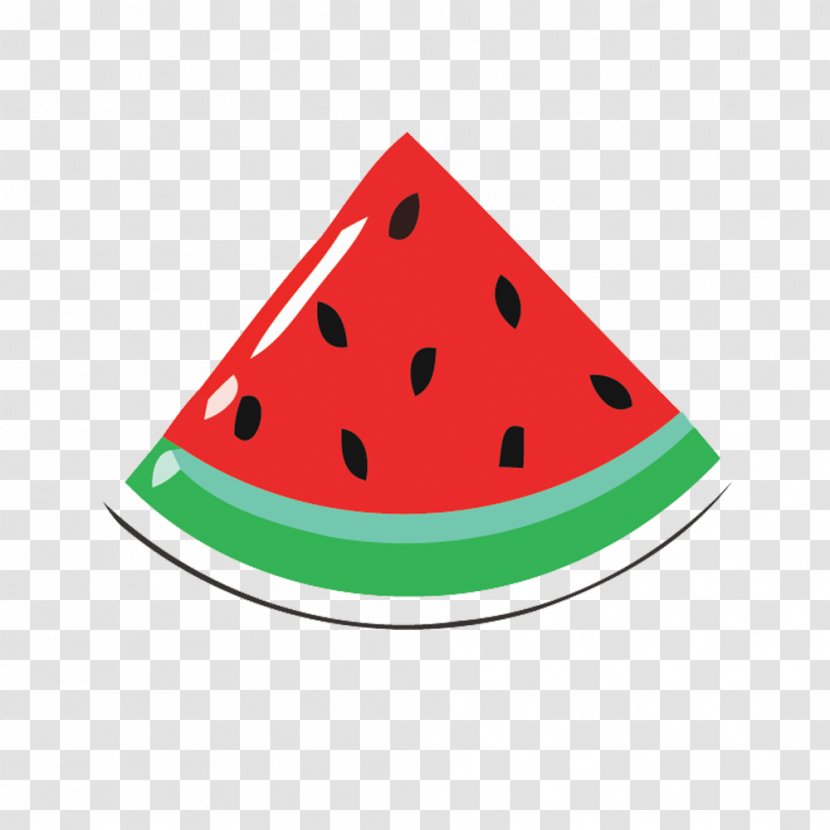 Watermelon Cartoon - Fruit - Vector Block Material Transparent PNG