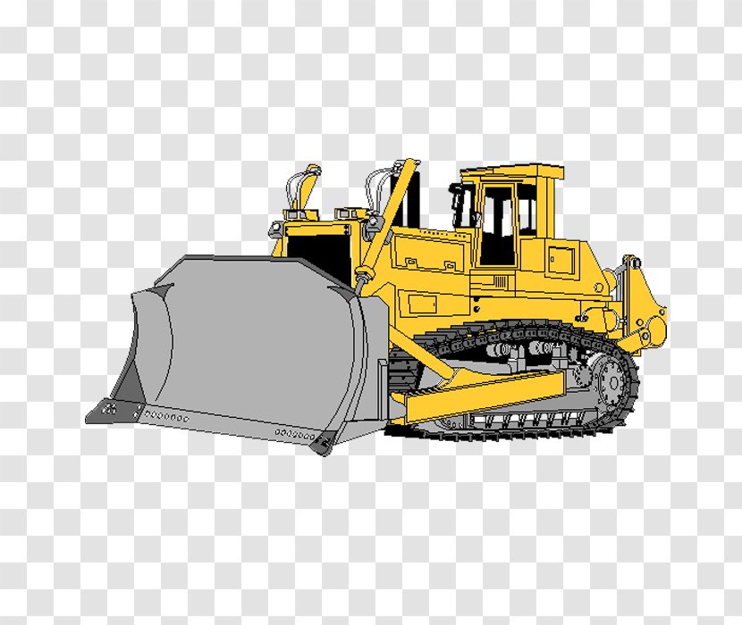 Bulldozer Heavy Machinery Clip Art Drawing Transparent PNG